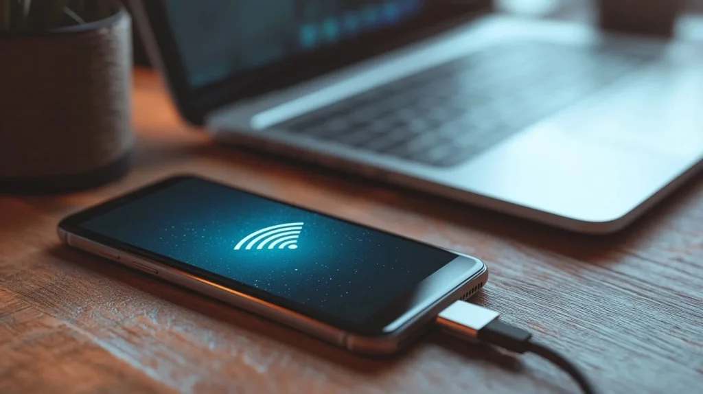 اتصال اینترنت از گوشی به کامپیوتر با USB Tethering