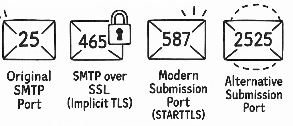 پورت های ایمیل IMAP، POP3 و SMTP چه کاربردی دارند؟ 1 پروتکل SMTP و پورت های ایمیل آن