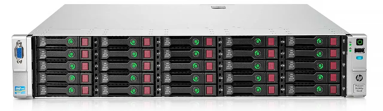 HP ProLiant DL380p G8 front
