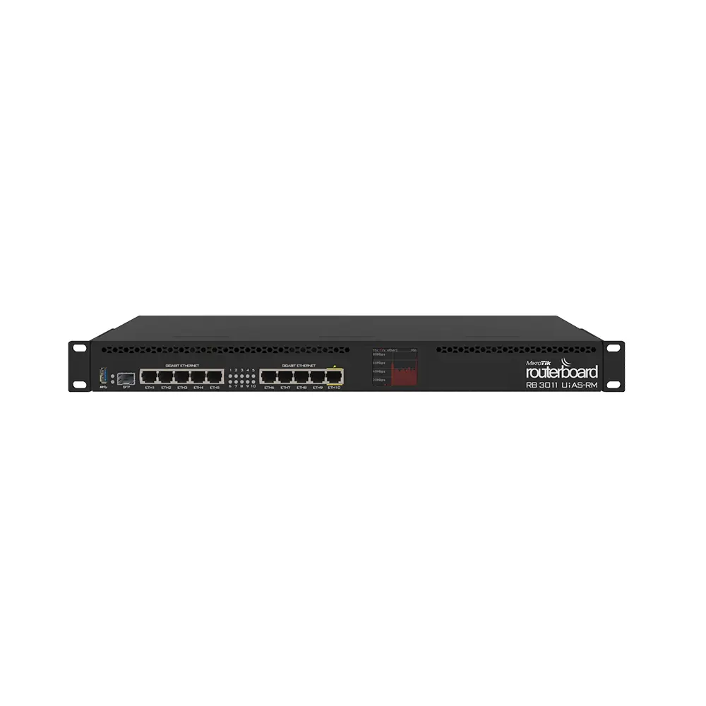 MikroTik RB3011UiAS-RM front