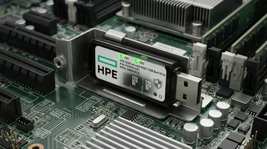 کاربرد میکرو اس‌دی سرور HPE Dual microSD RAID 1 USB Boot Drive